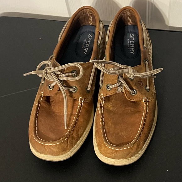 Sperry Tan and Brown Boat Shoes - Picture 2 of 5